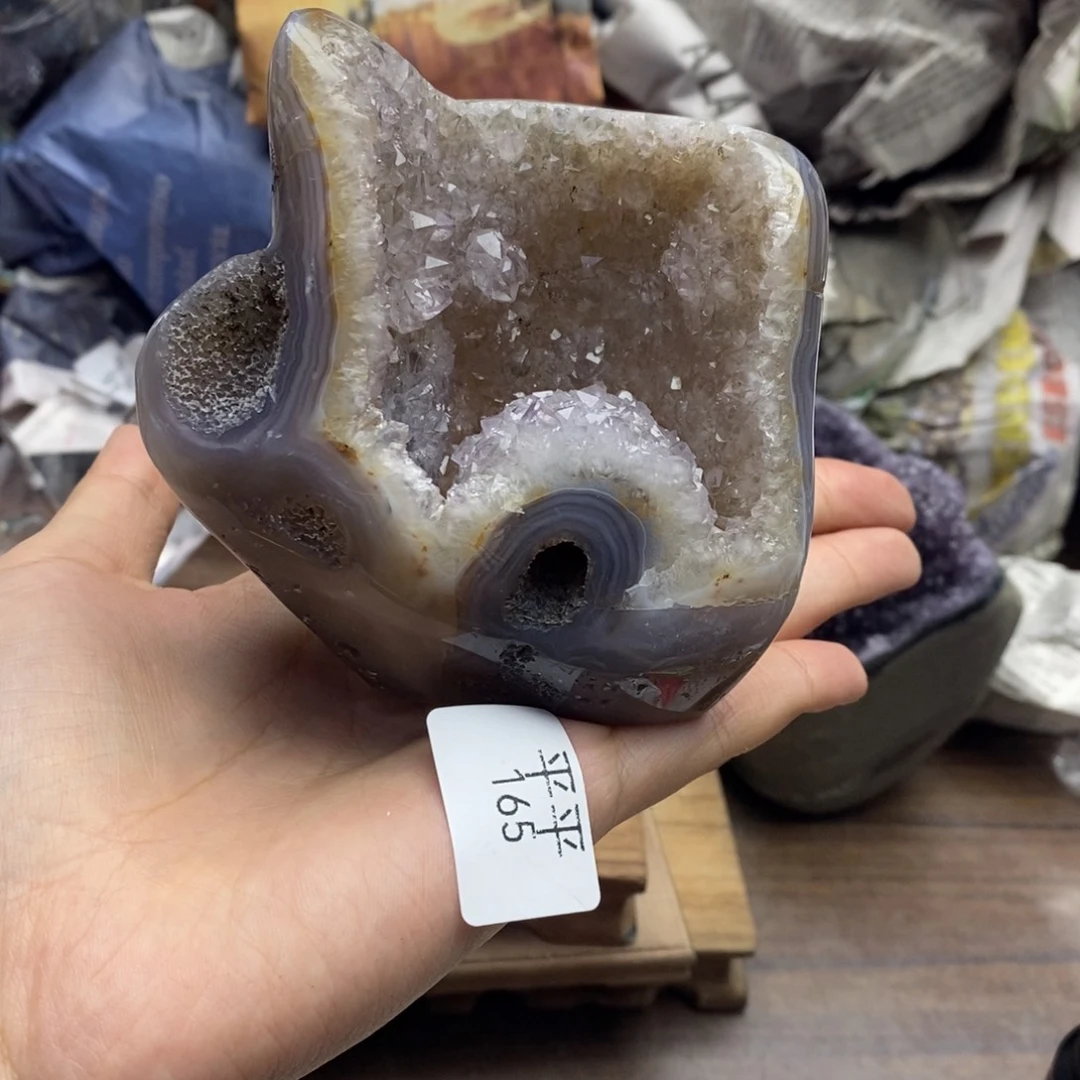 紫晶珠宝半成品未镶嵌
