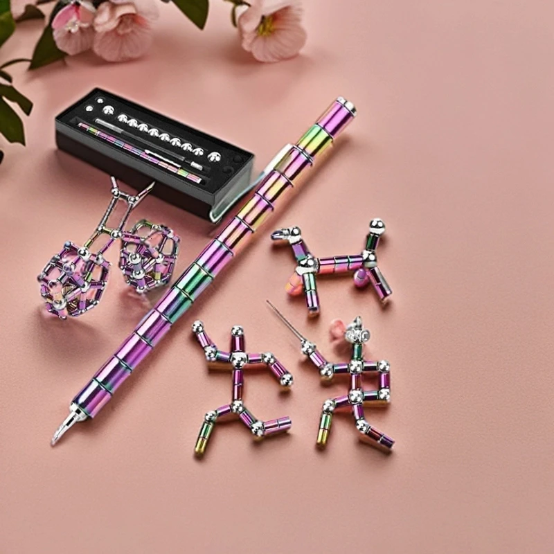 磁力笔学生减压磁悬浮多功能磁性玩具磁铁笔磁悬浮笔磁吸笔悬浮笔