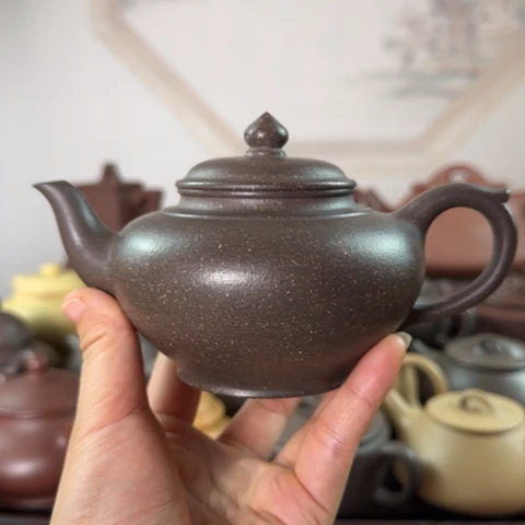 茶壶紫砂梨皮天青300c c
