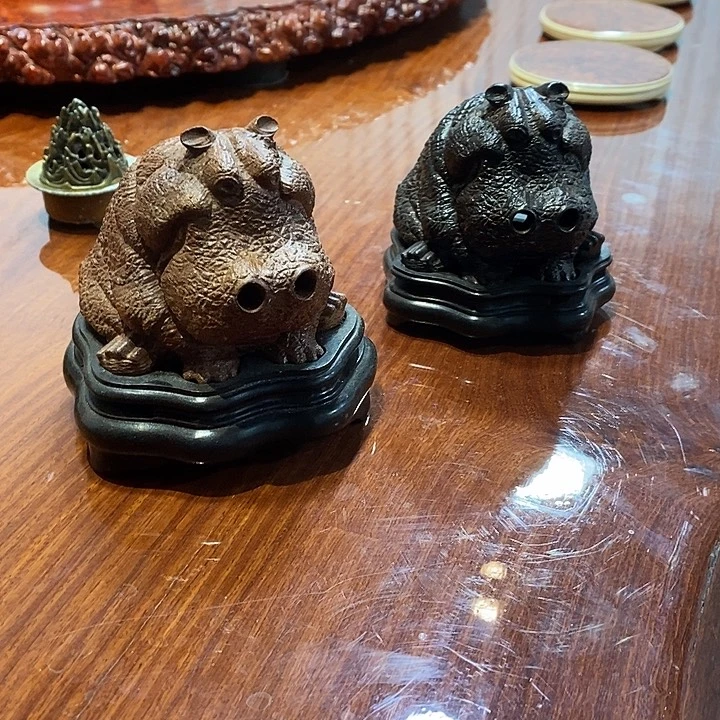 茶室空间茶桌茶台居家摆件香炉