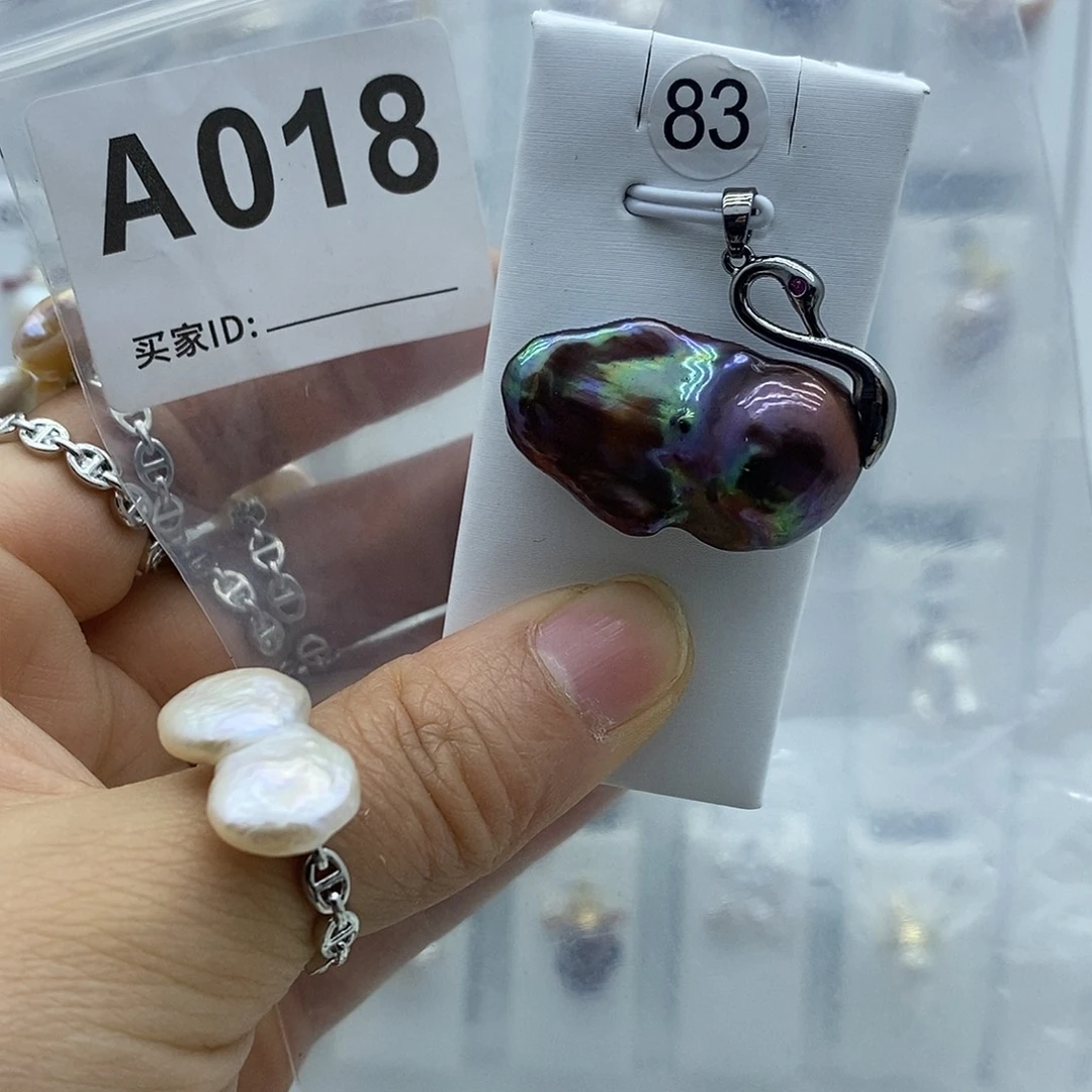 颈饰钛钢淡水珍珠