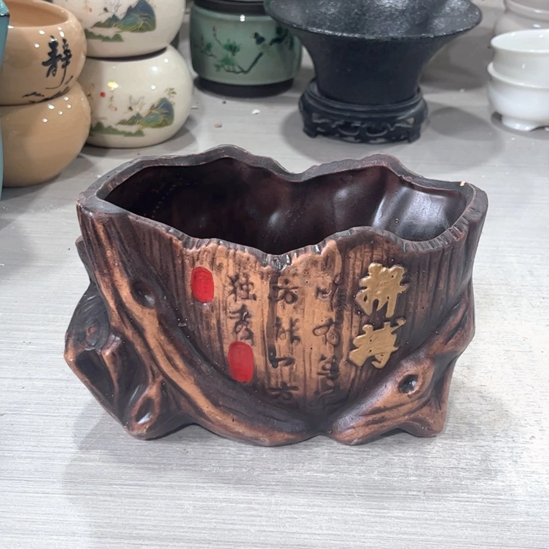 口径   17*10*10陶瓷绿植多肉微瑕花盆