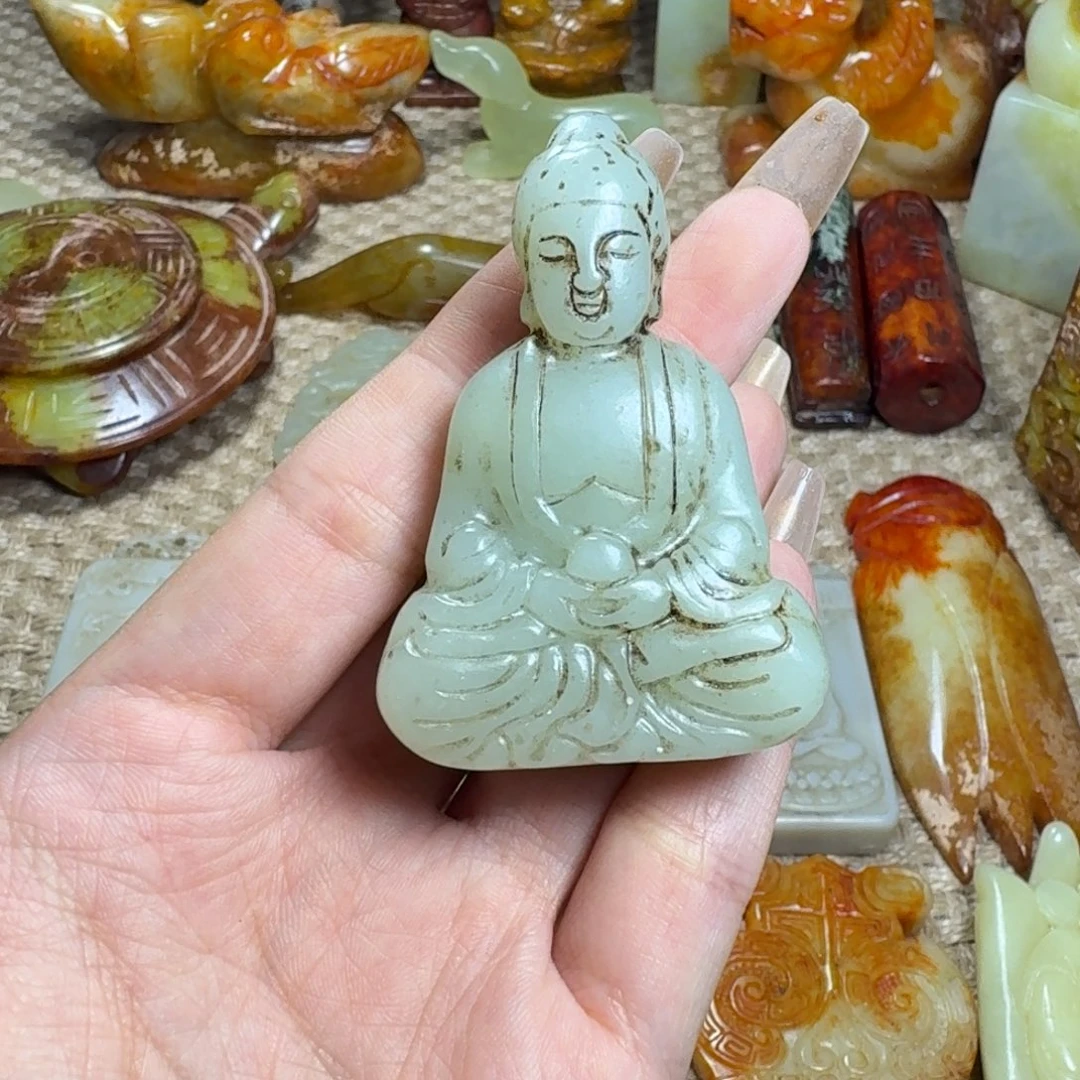 白玉菩提吊坠挂件