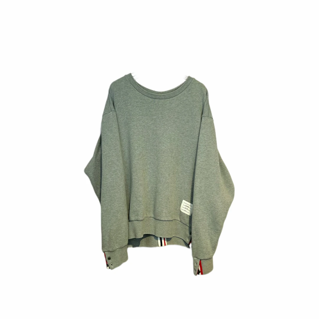 99新 THOMBROWNE 012152  后背条纹纯色卫衣 4码