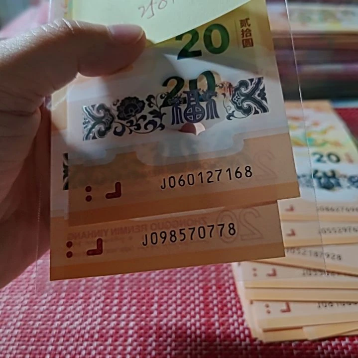 塑料熠**辉小龙钞尾8两张