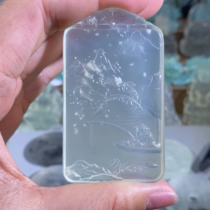 岫玉吊坠未镶嵌光吊坠