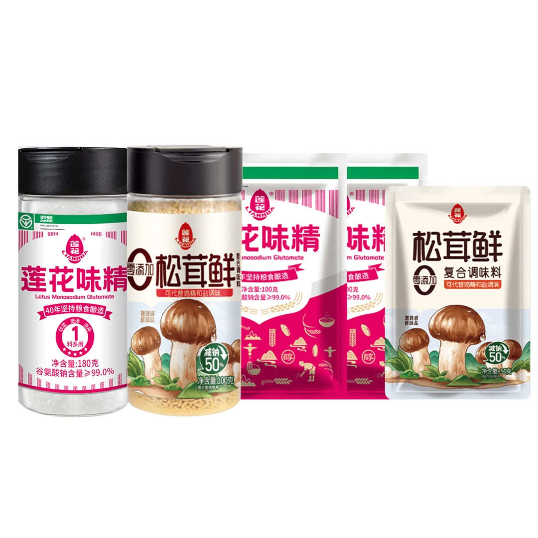 【莲花】莲花味精瓶装 莲花松茸鲜 莲花淀粉-莲花调味品爆款组合