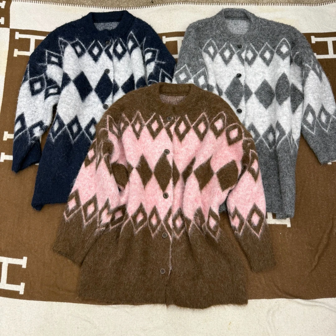 SuSu-009时尚拼接百搭长袖毛衣