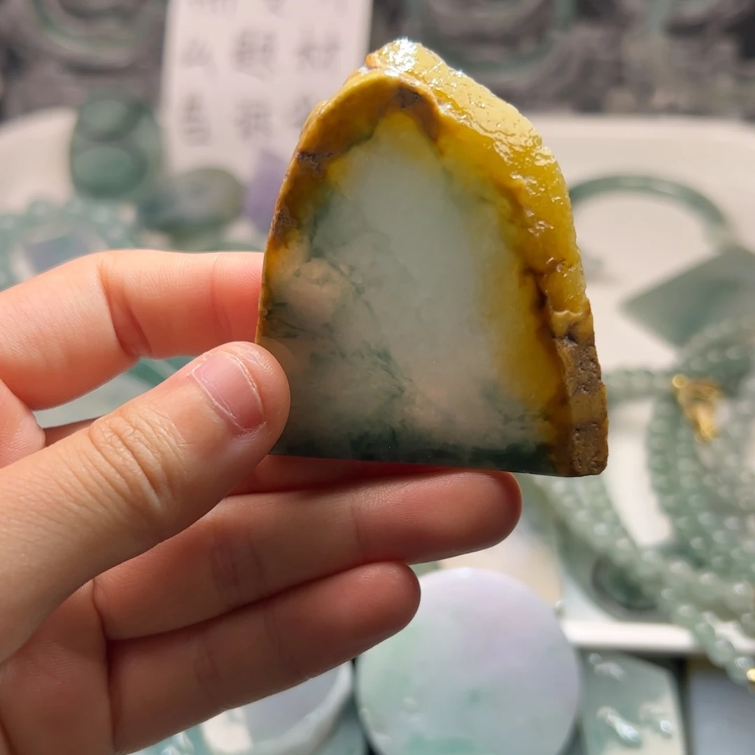 定制翡翠未镶嵌缅甸天然翡翠材料