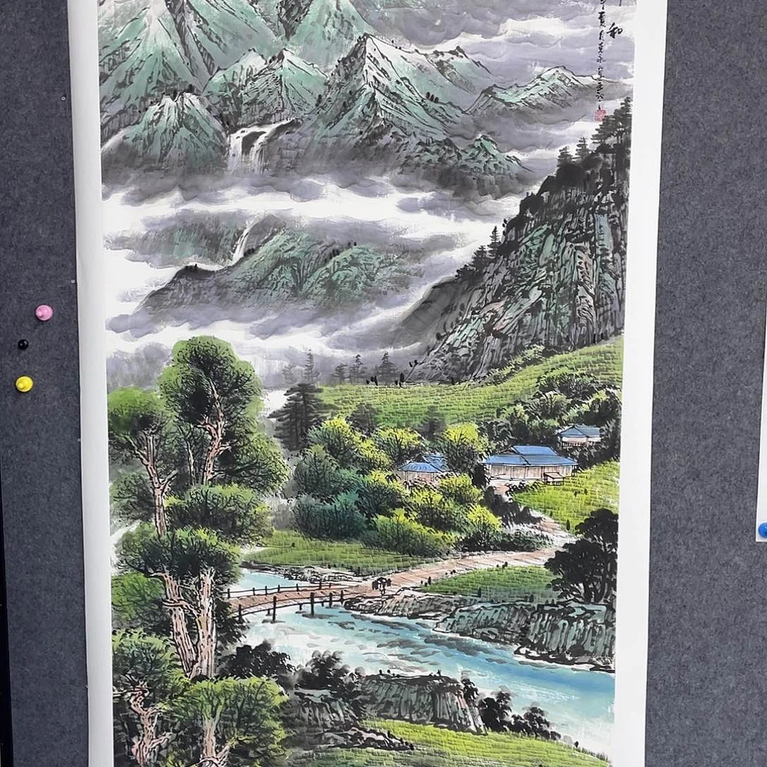 国画作品小姐姐放漏…