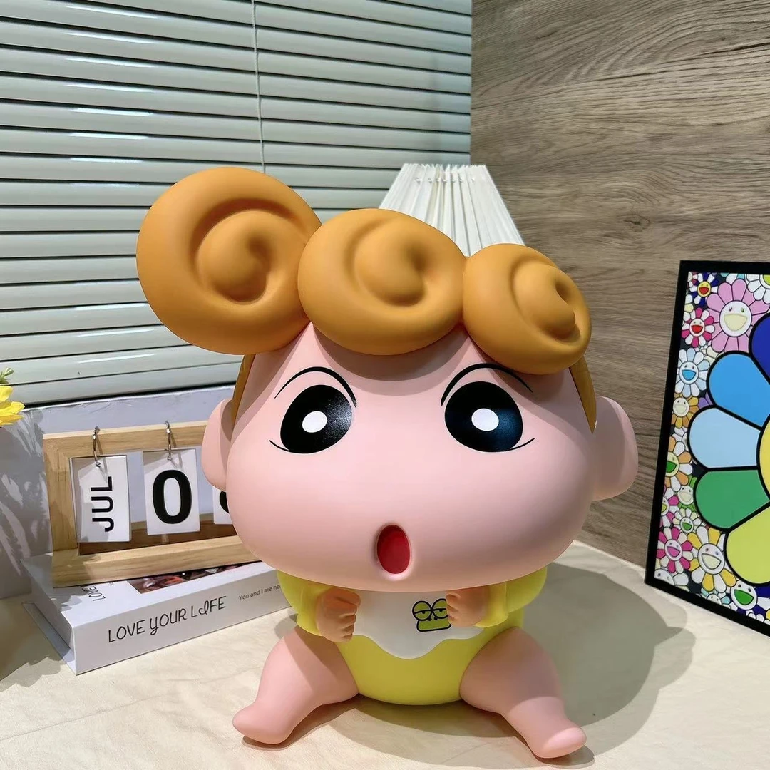 大号35cm小葵搪胶手办摆件蜡笔小新妹妹客厅装饰创意潮玩生日礼物