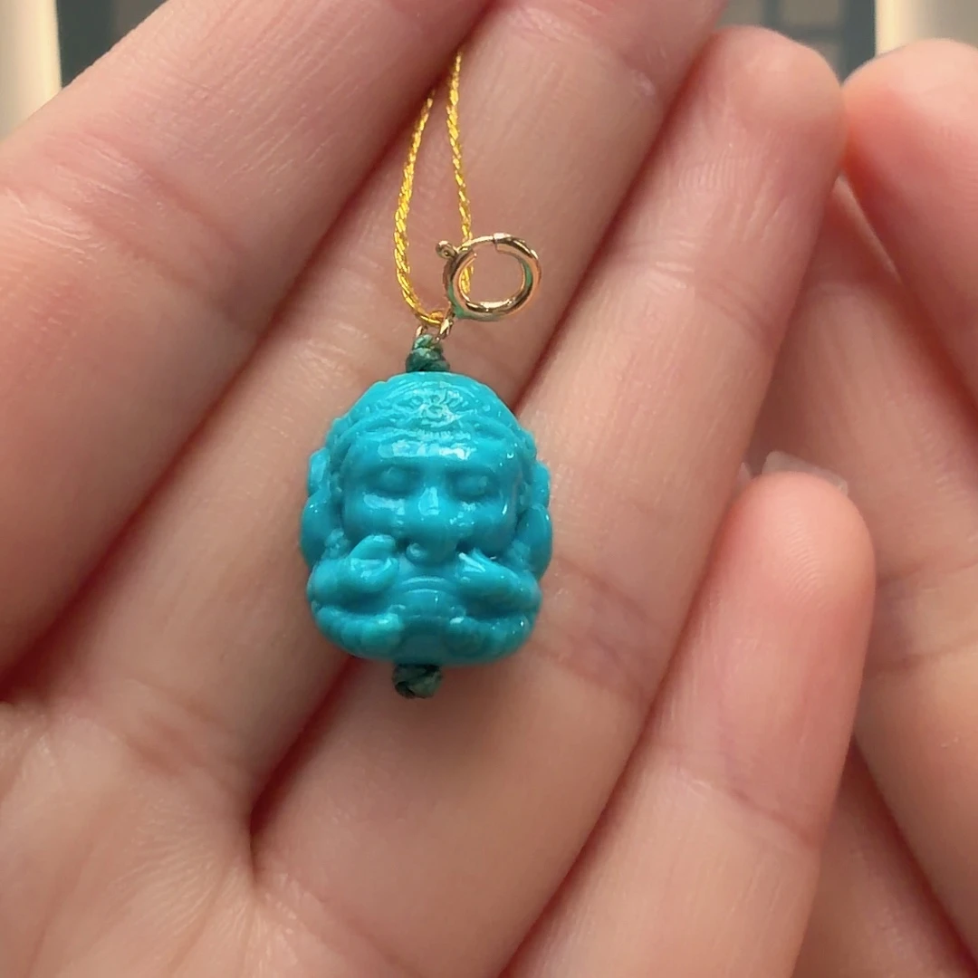 绿松石未镶嵌颈饰