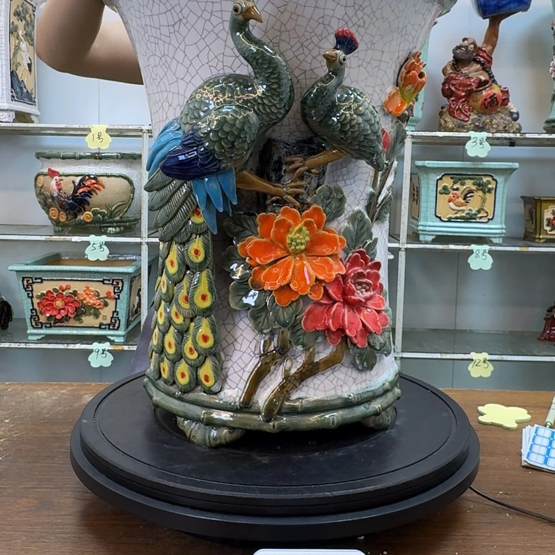 阿****无花朵石湾盆内径内径27×39
