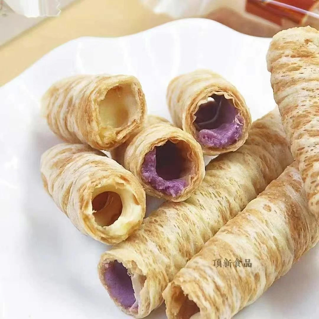 香芋鸡蛋脆卷小虎脆卷注心脆卷芋泥夹心蛋卷