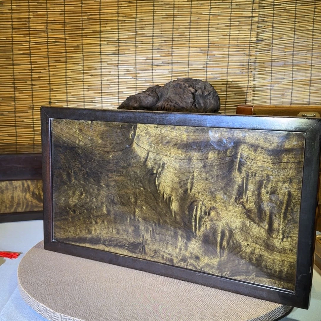 往***风金丝楠金丝楠木茶盘