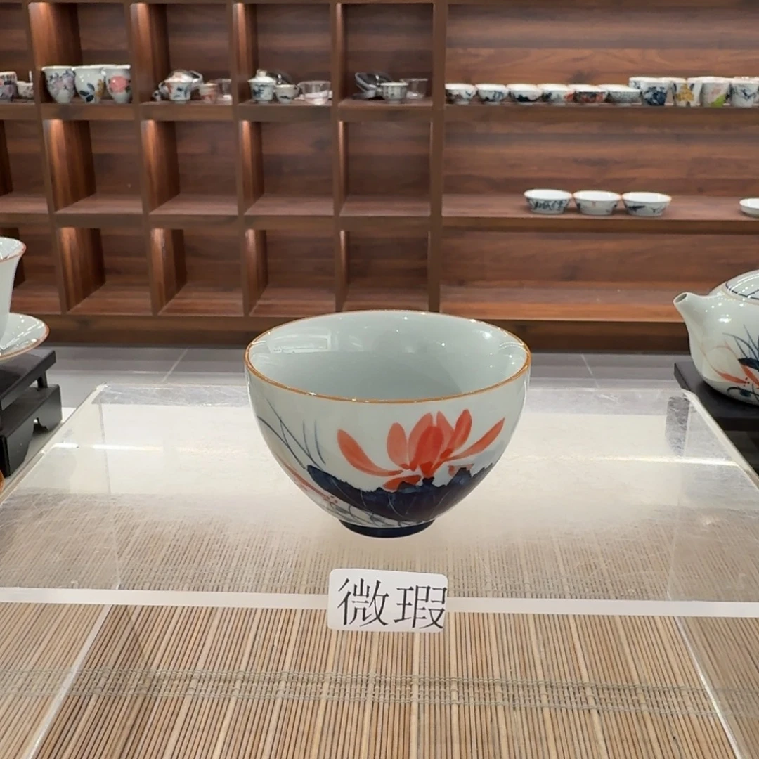 釉下彩纯手绘微瑕