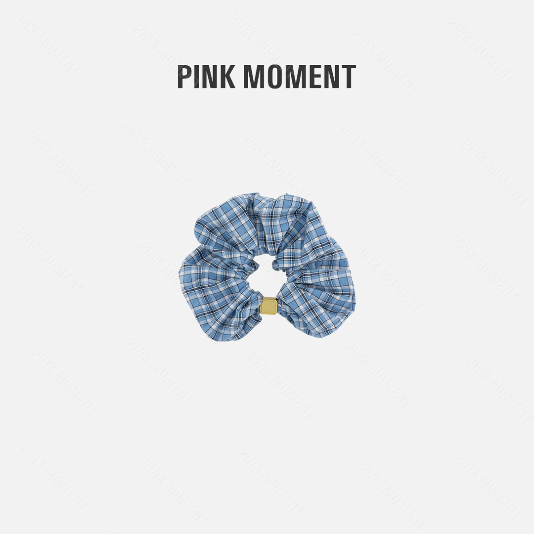 PM王囡囡 蓝色格子发圈 ND1A0545