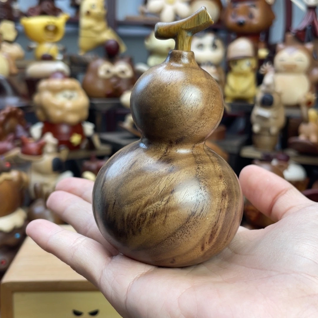 ****菜木胡桃木葫芦摆件