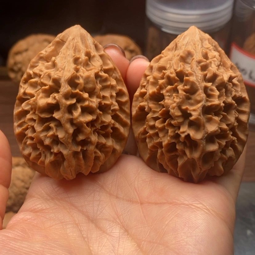 【闪购商品】吊坠文玩核桃招财鼠一对43尺