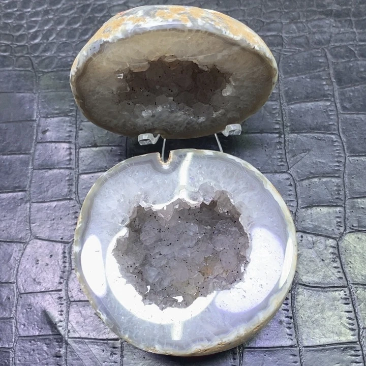 未镶嵌珠宝半成品紫晶彩晶盆