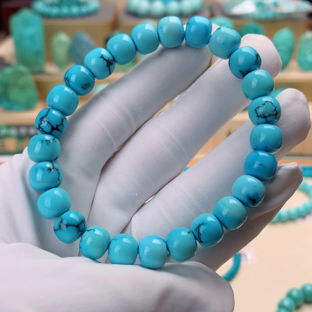 九***食未镶嵌绿松石挂件