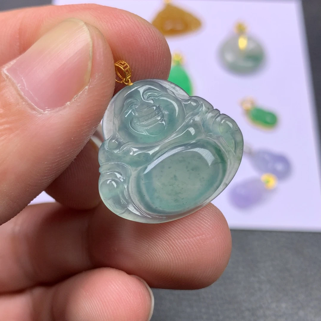 【闪购商品】颈饰18K金镶嵌翡翠翡翠