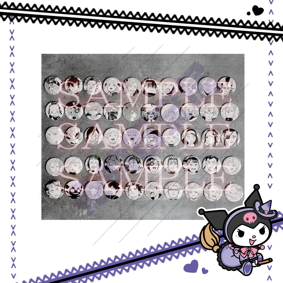 【黑色五叶草】黑色四叶草原画展毒池吧唧mini吧唧(盲盒代拆)