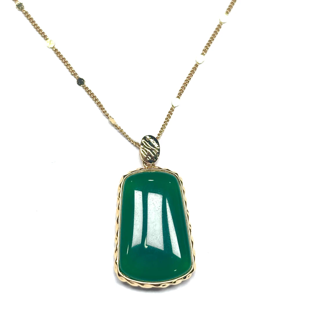 Ae1173 现代简约时尚项链 尺寸 27x17mm