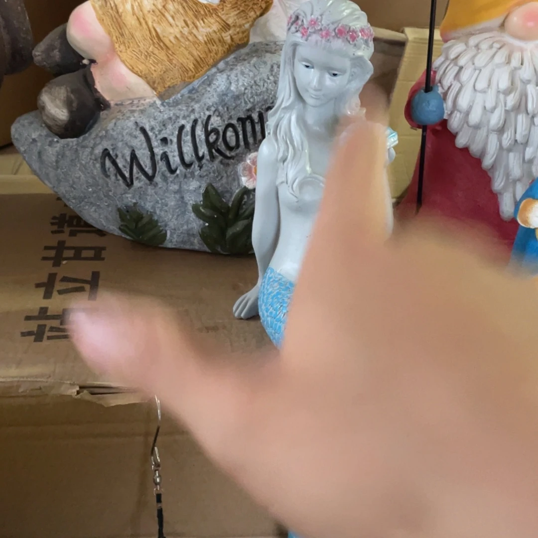 【闪购商品】树脂坐姿美人鱼摆件