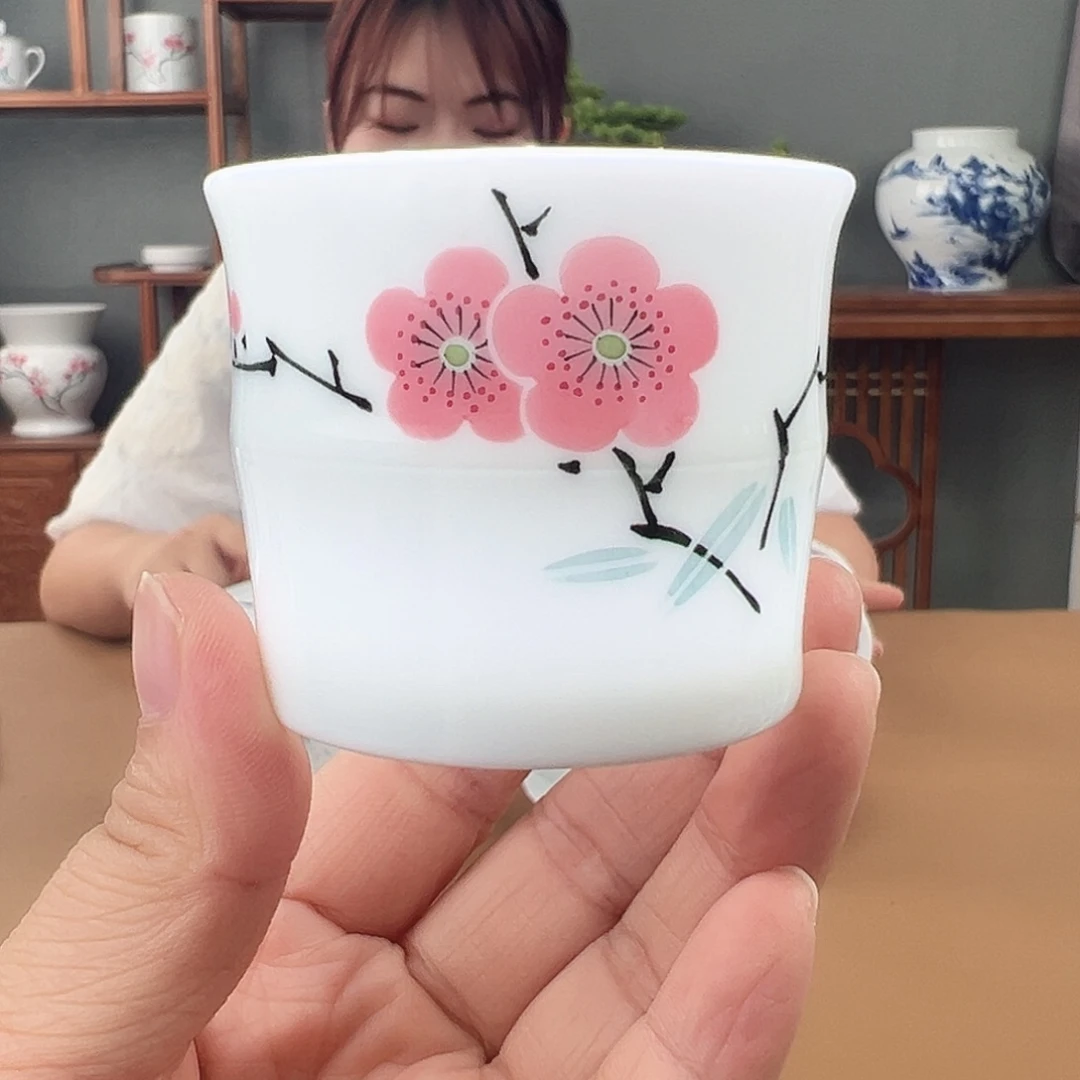 翠竹红梅竹节杯杯