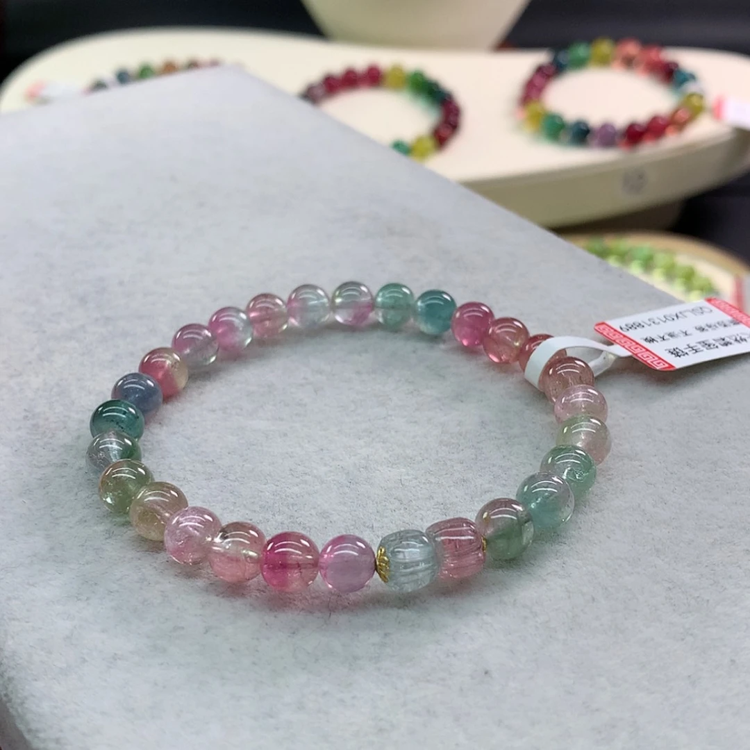 【闪购商品】碧玺手链未镶嵌碧玺喜欢单圈6.8
