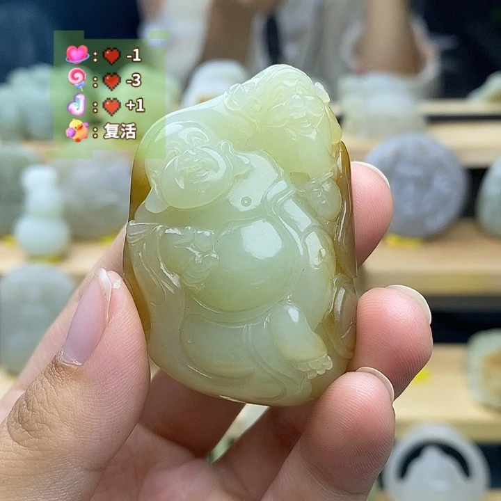 和田玉未镶嵌挂件