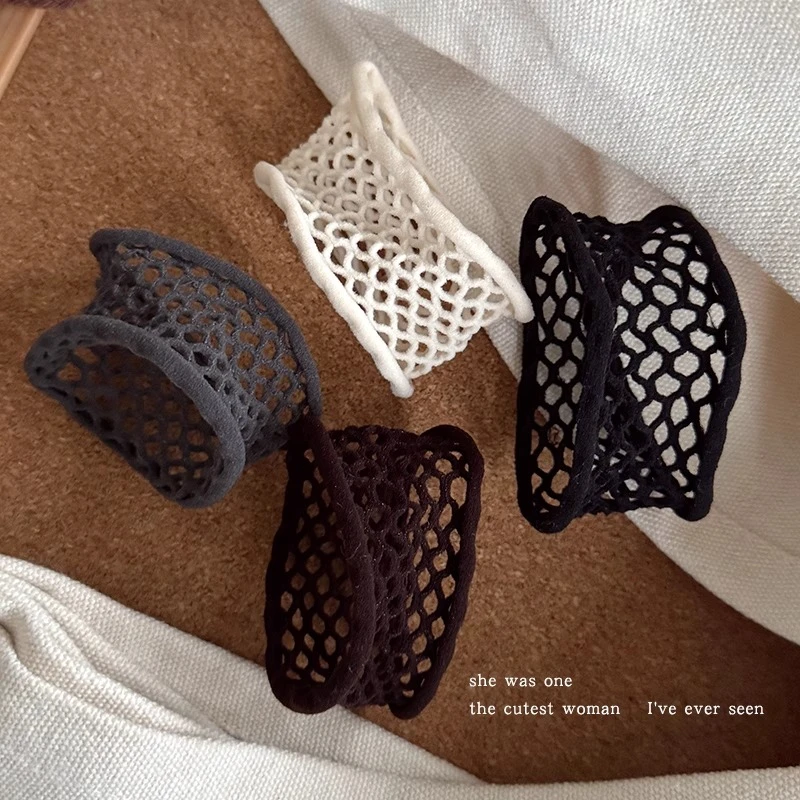 2025新款网状发圈女高马尾丸子头绳橡皮筋高弹力耐用扎头发绳皮套