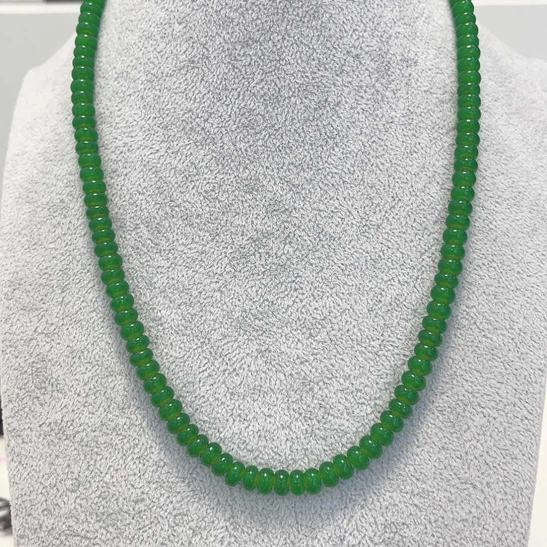 翡翠未镶嵌颈饰项链26