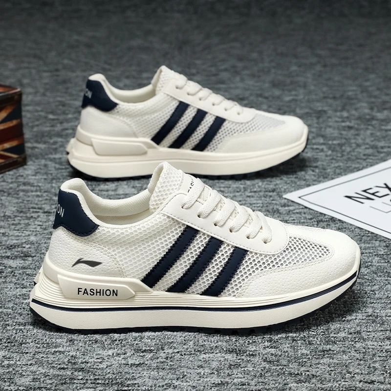 时尚百搭阿甘鞋夏季透气男鞋网面透气板鞋时尚休闲鞋运动跑步鞋