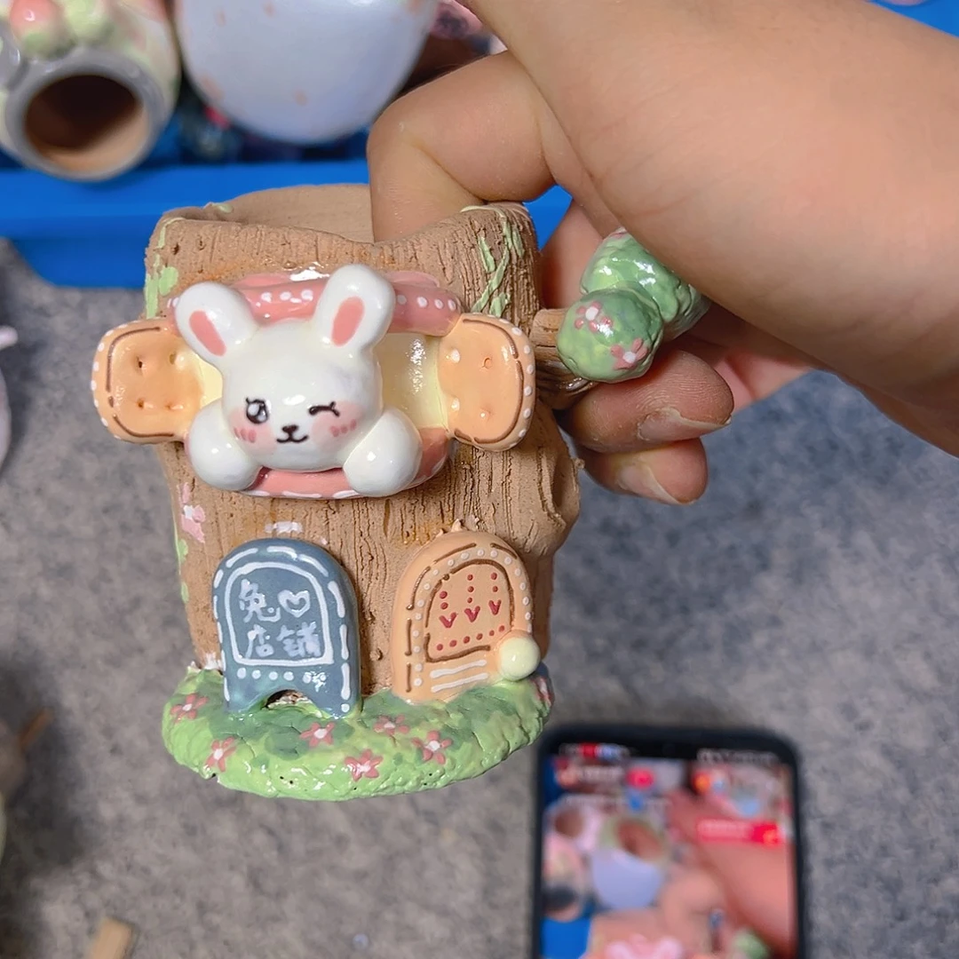 清仓老梧家的手工多肉花盆