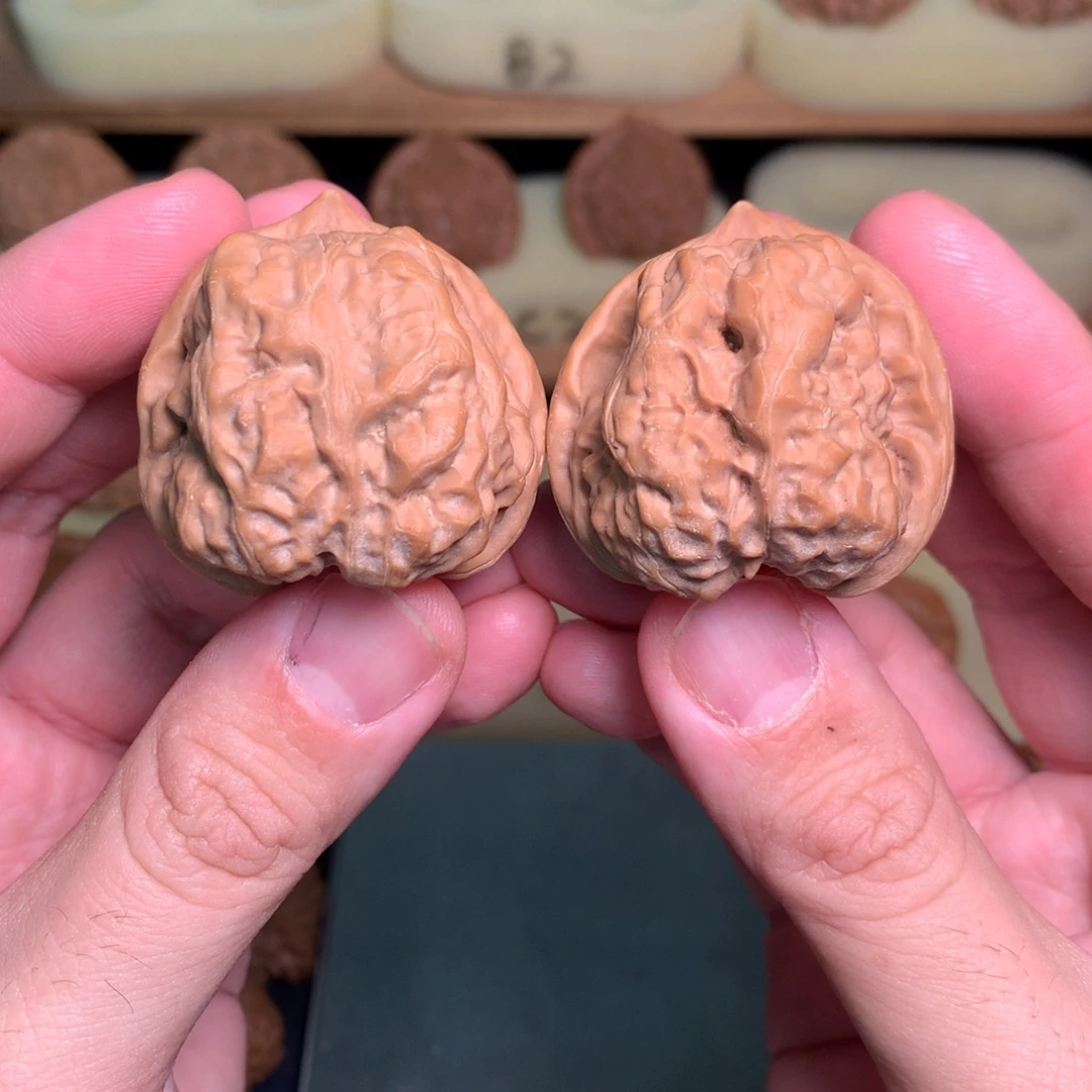 吊坠文玩核桃39边42肚延庆三角蛙全品