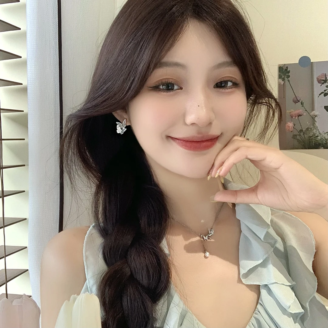 FULL GIRLISH耳环01816轻奢蝴蝶耳饰气质耳钉