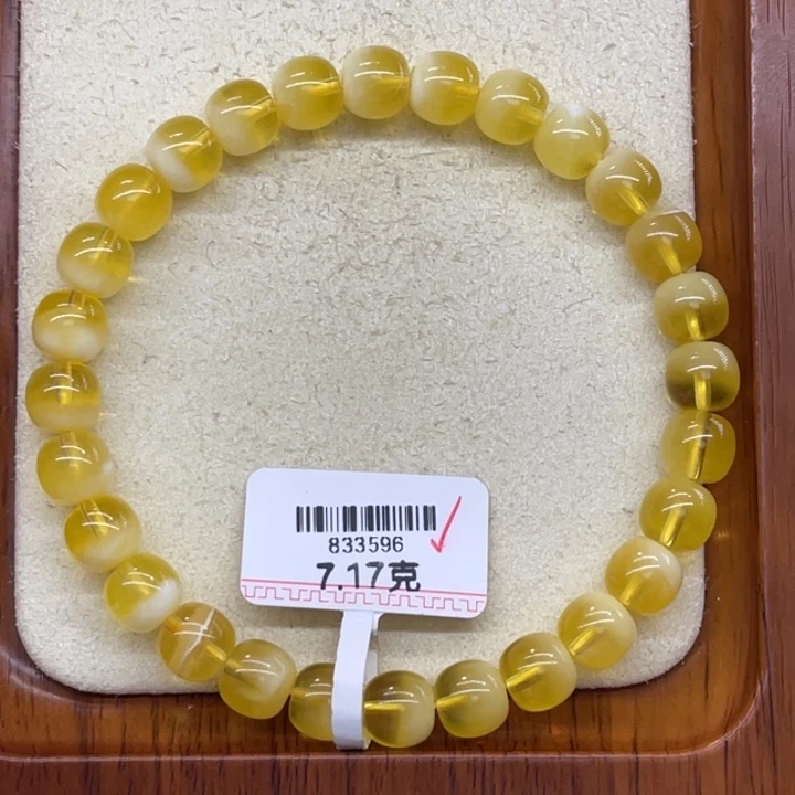 琥珀未镶嵌手链蜜蜡