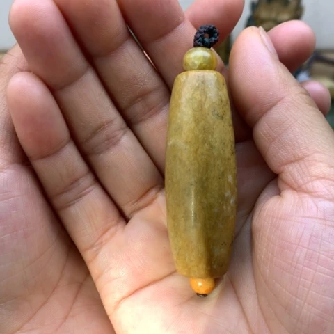 【闪购商品】未镶嵌岫岩河磨玉(透闪石质玉)挂件