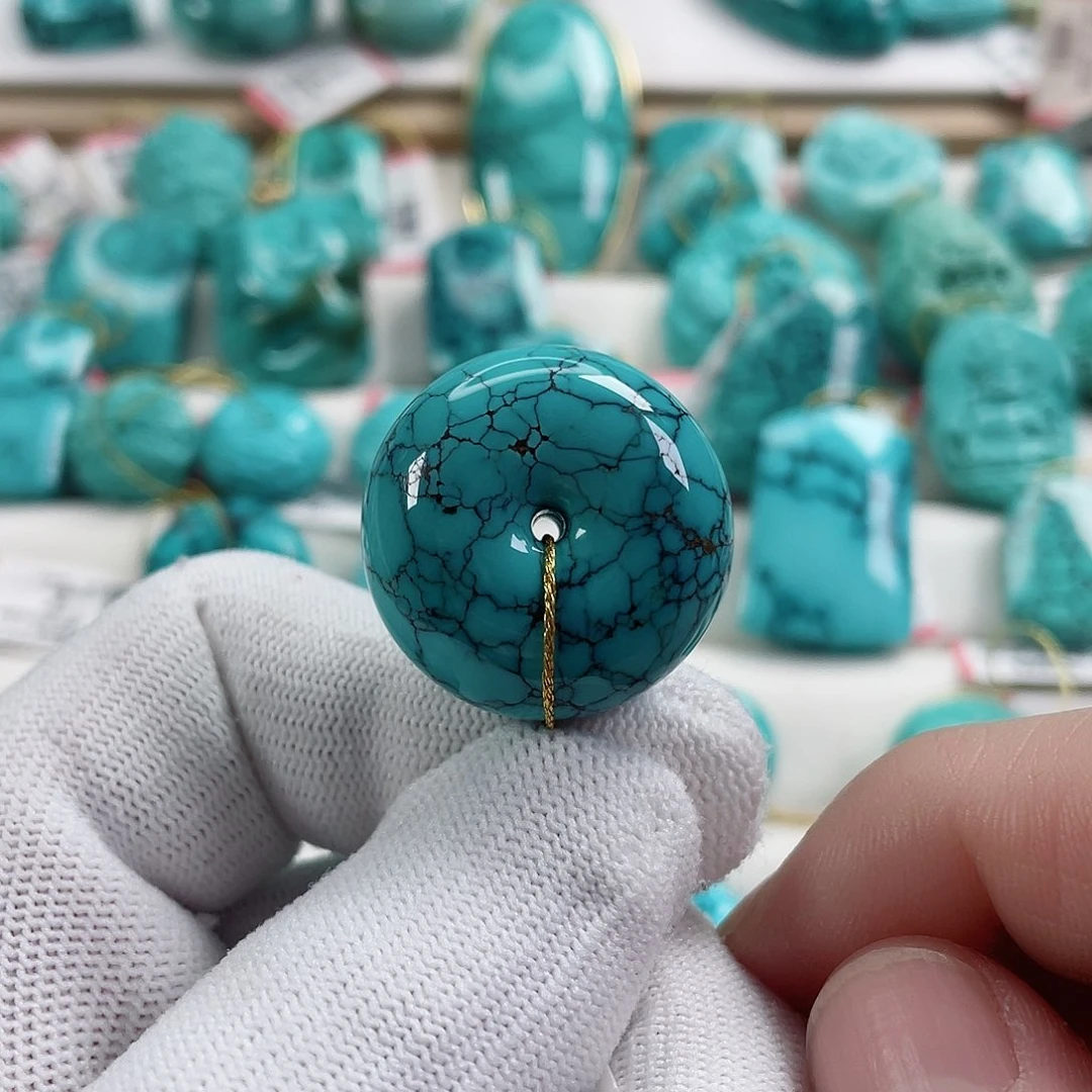 绿松石车挂未镶嵌直径26.5