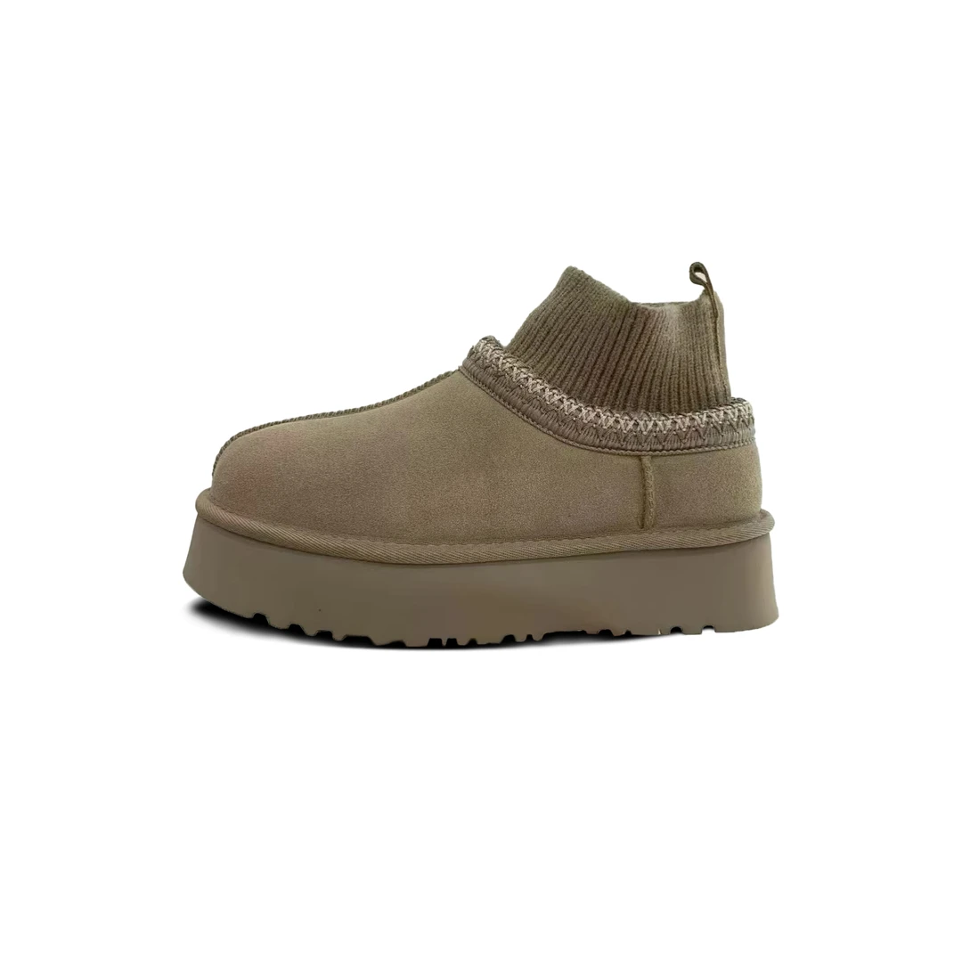 【老三家】袜口民族风雪地靴，冬天持续保暖时尚百搭