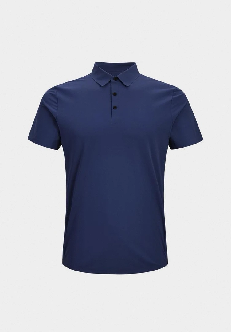 男士商务翻领短袖户外冷感超软速干透气压胶polo