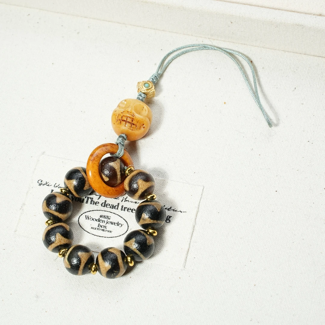 【观澜珠宝】虎牙玛瑙挂坠 复古民族风藏式吊坠 多样发 j33