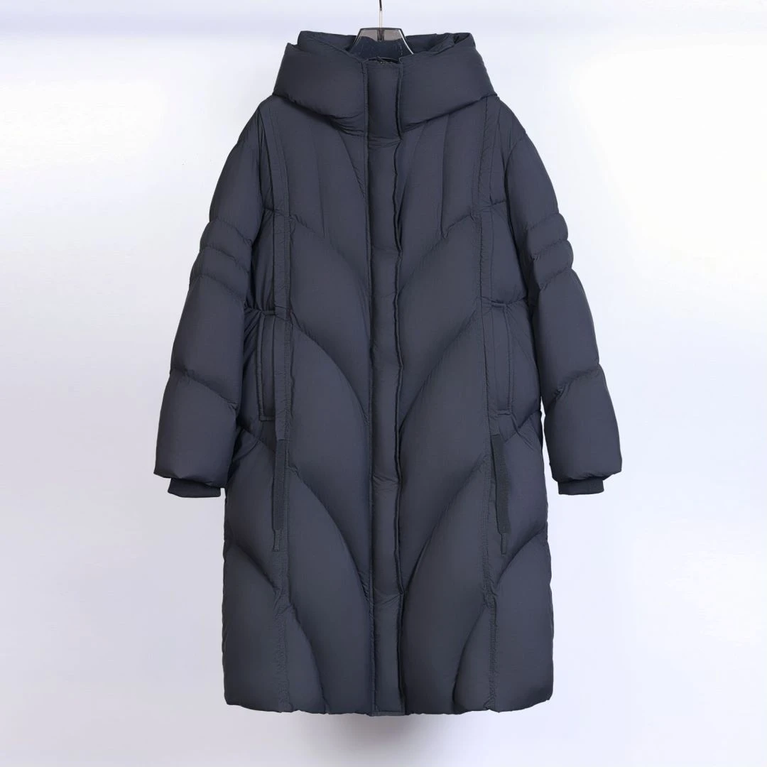 2024年新国标90白鸭绒欧鸭休闲款连帽高定款羽绒服