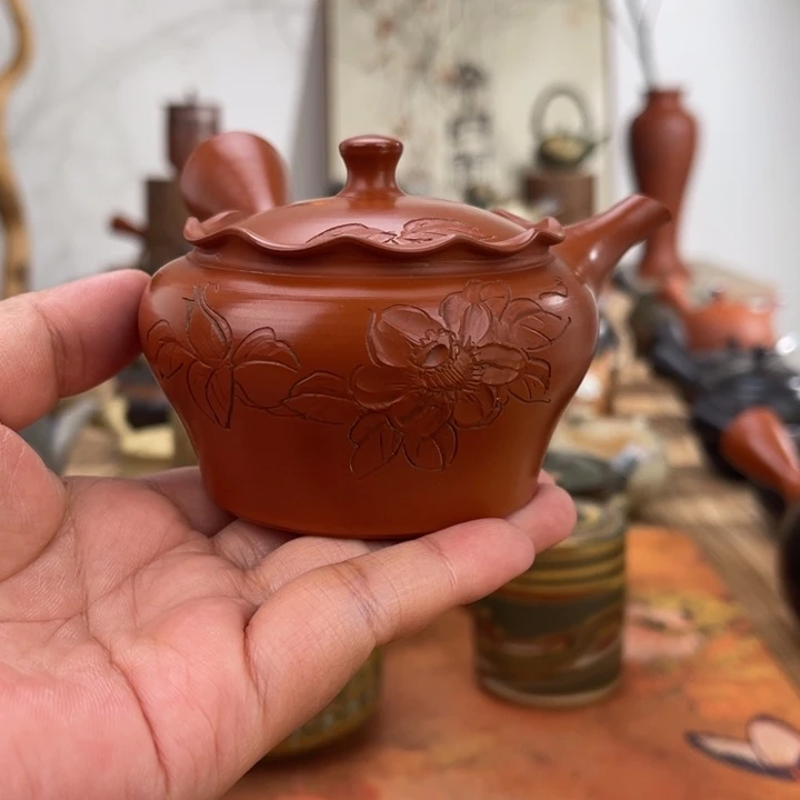 橘**界常滑玉光手作茶壶