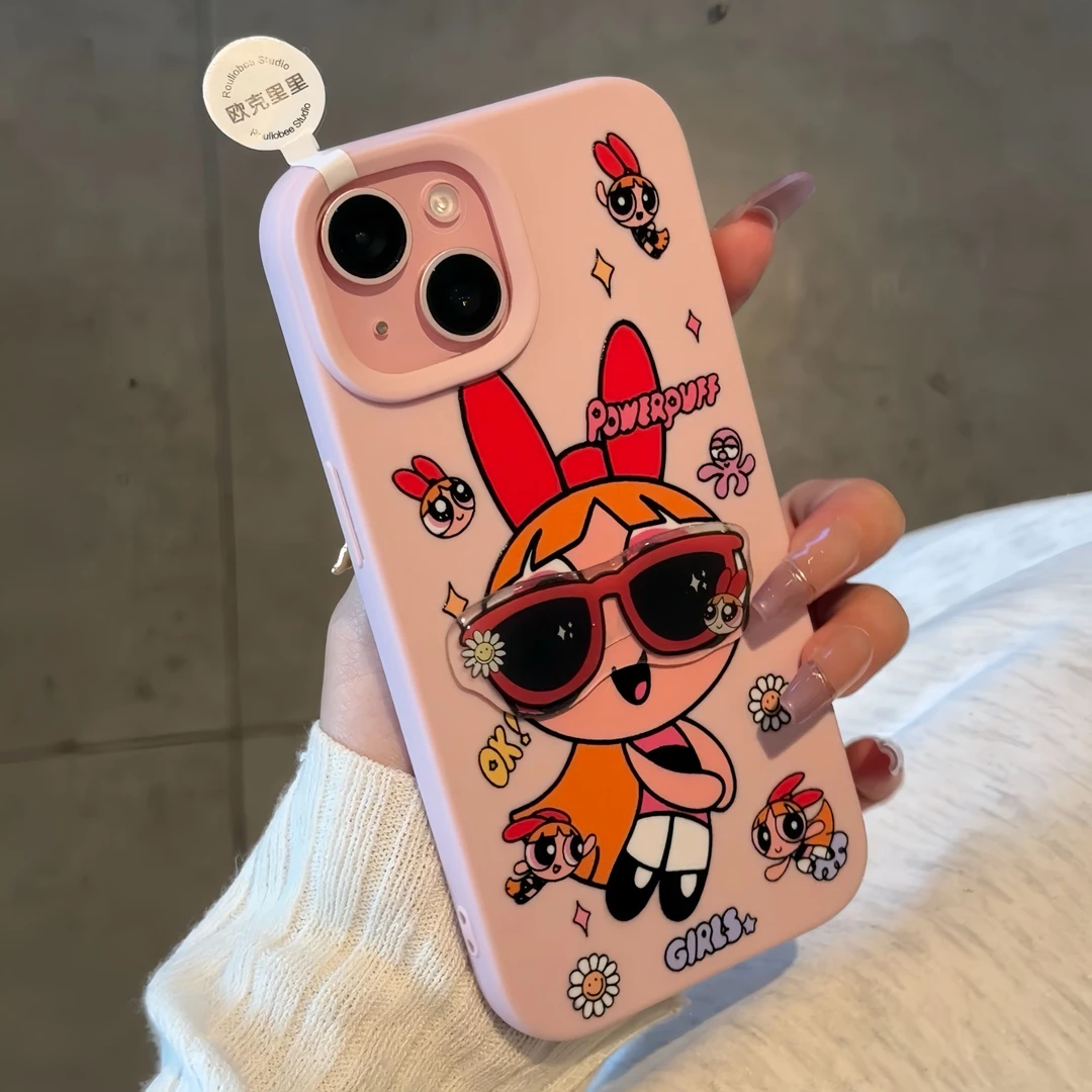 欧克里里红发小女警适用苹果16/15promax糯米手机壳14/13女12/11