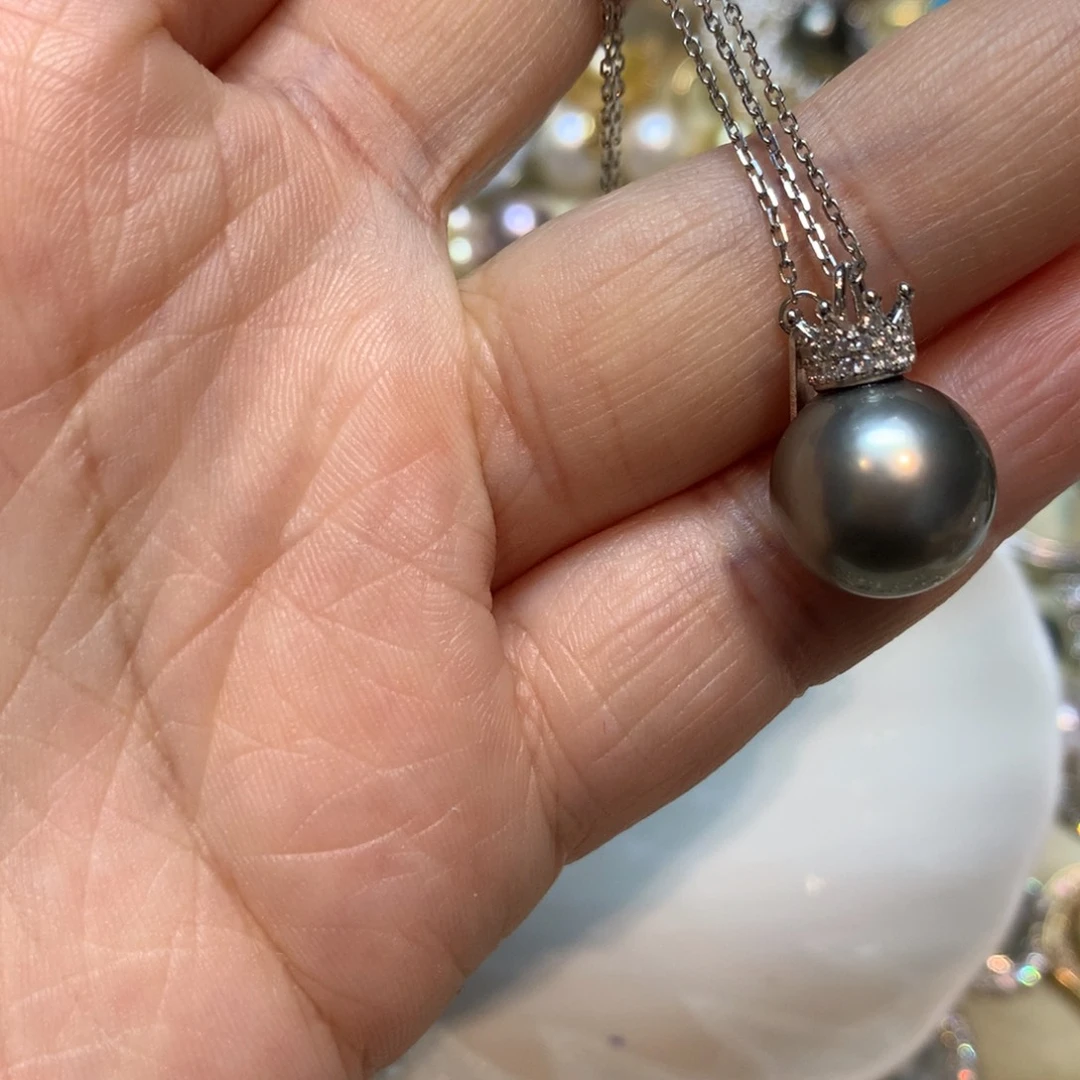 海水珍珠颈饰银S925镶嵌