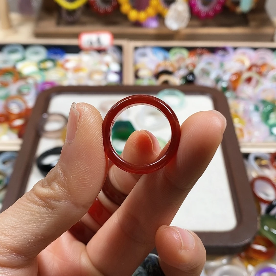 玛瑙/玉髓戒圈未镶嵌M