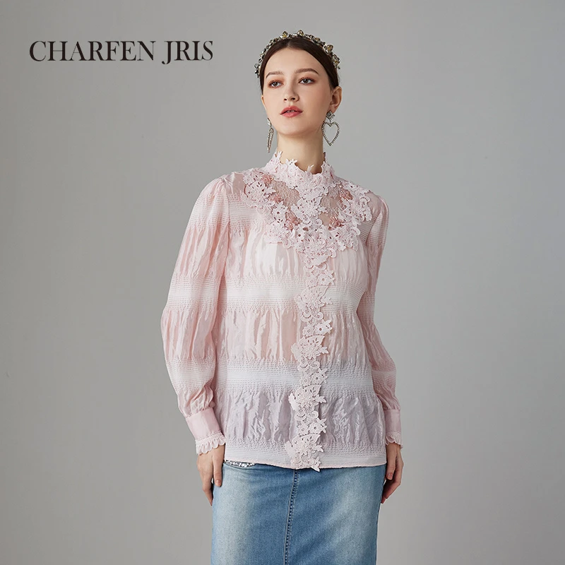 CHARFEN朝峰泡泡肌理小衫FJF1B603-6122T